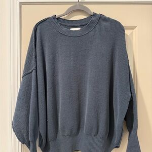 Abercrombie & Fitch Blue Cowl Neck Sweater